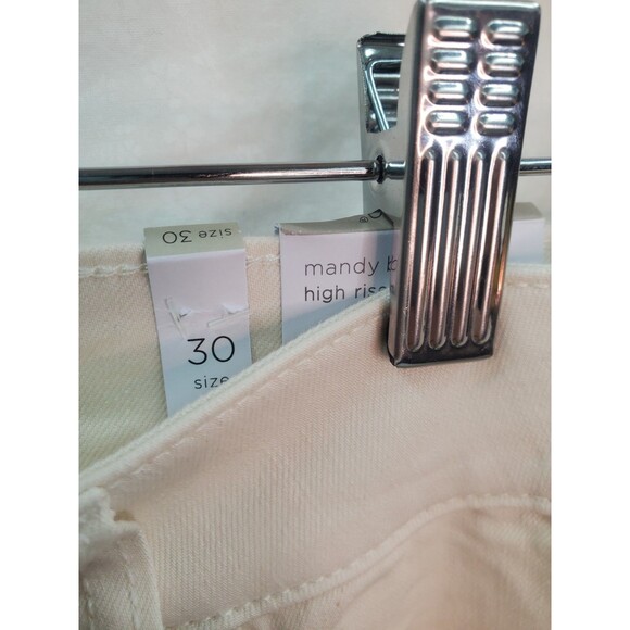 STS High Rise Jeans Size 30 Cream Mandy Nwts - Picture 4 of 5